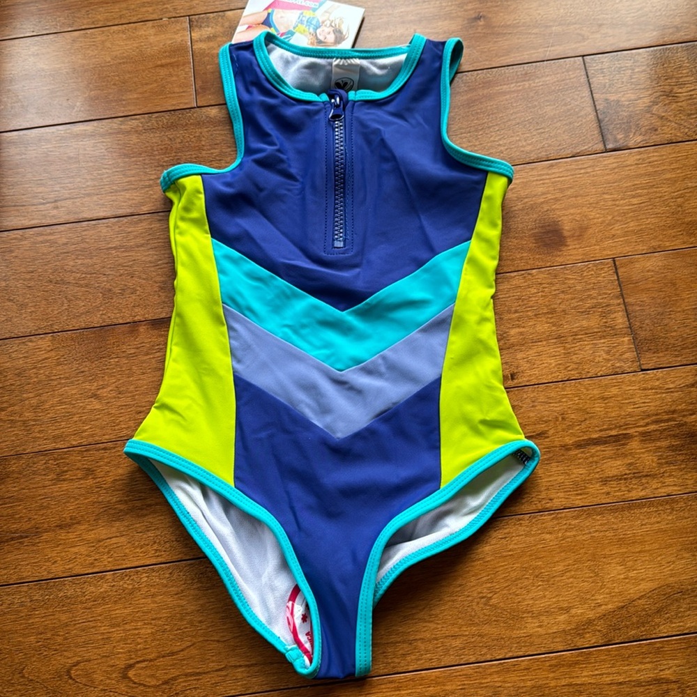 Limeapple Chevron One Piece